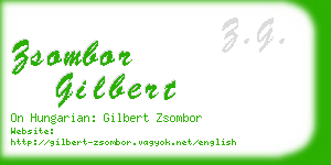 zsombor gilbert business card